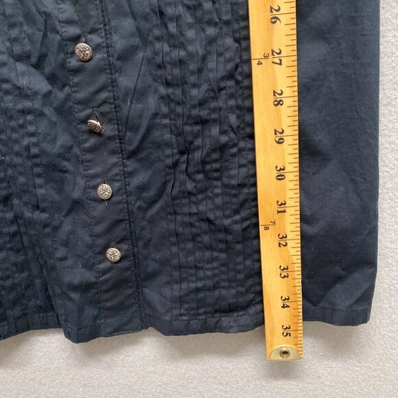 Grass Collection Dress Womens Medium Black Sleeveless Ruffle Pleated - Picture 7 of 10